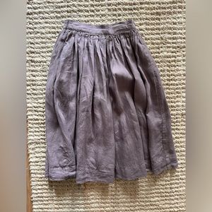 Not Perfect Linen Midi Skirt